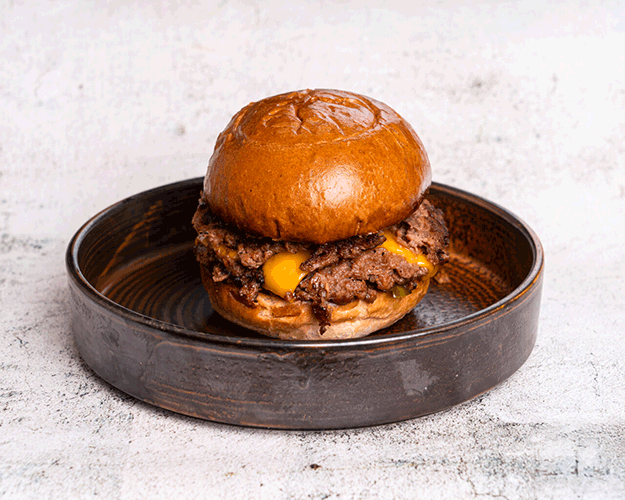 Double Smashed Cheese Burger